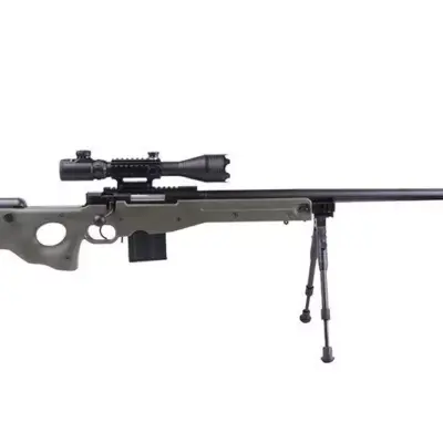 Replika karabinu snajperskiego 4402D (z lunetą i dwójnogiem) - olive OD-G-WEL-03-005145-00 asgbox.pl