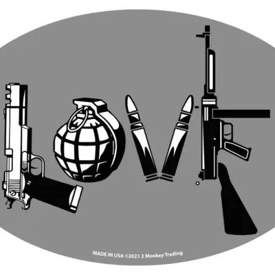 asgbox.pl - Owalny magnes  - GUN LOVE