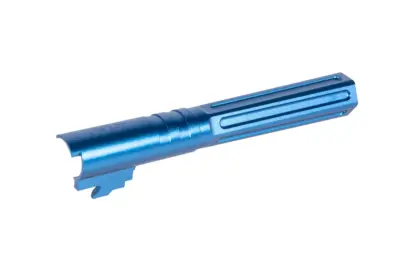 Aluminiowa lufa zewnętrzna LA Capa Customs HEXCUT do replik TM Hi-Capa 5.1 Niebieska - obrazek 3