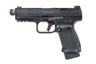 asgbox.pl - Pistolet ASG Cybergun x SAI Canik TP9 Elite Combat Green Gas Czarny
