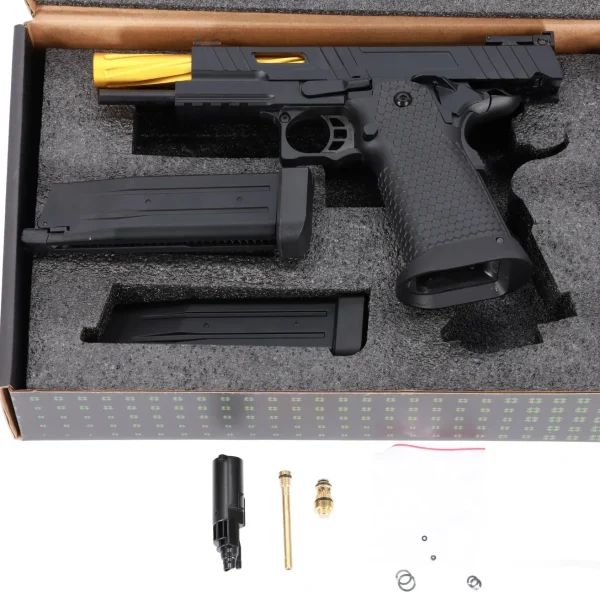 asgbox.pl - Specna Arms Hi-Capa SA-VGP09 VAPOR Pistolet GBB - Czarno-Złoty