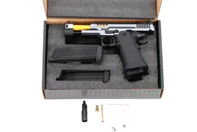 asgbox.pl - Specna Arms Hi-Capa SA-VGP24 VAPOR Pistolet GBB - Czarno-Srebrny