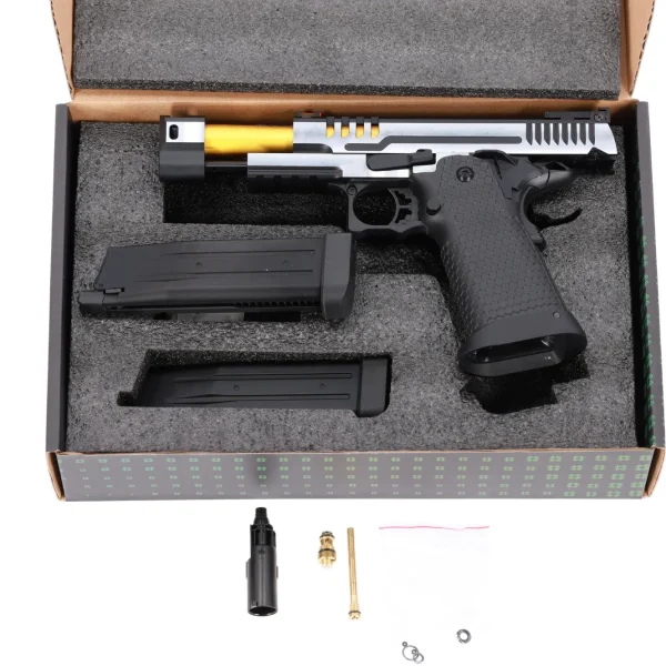 asgbox.pl - Specna Arms Hi-Capa SA-VGP24 VAPOR Pistolet GBB - Czarno-Srebrny