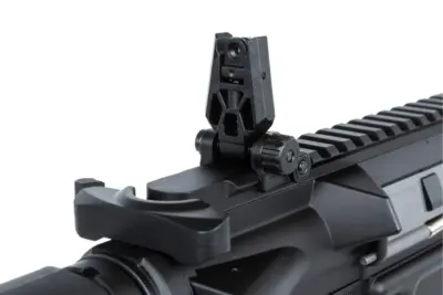 asgbox.pl - Karabinek ASG Specna Arms RRA SA-E24 HAL ETU™ Czarny z pomarańczowym urządzeniem wylotowym