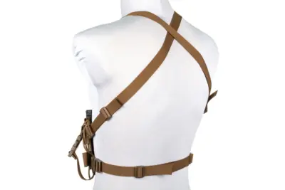 asgbox.pl - Minimalistyczna kamizelka typu Chest Rig Wosport VE-108 Coyote Brown