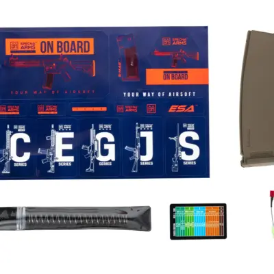 asgbox.pl - Karabinek ASG Specna Arms SA-F05-RL FLEX™ Light Ops Stock/ New Receiver HAL ETU™ Gen. 2 Half-Tan