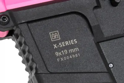 Pistolet maszynowy ASG Specna Arms SA-FX02 FLEX™ HAL ETU Różowy z pomarańczowym urządzeniem wylotowym - obrazek 2