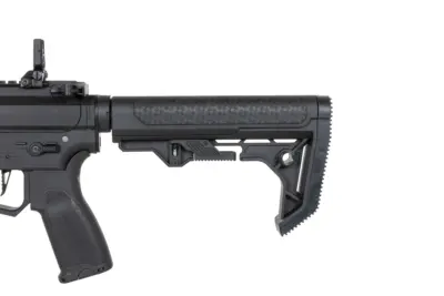 asgbox.pl - Pistolet maszynowy ASG Specna Arms SA-FX01 FLEX™ HAL ETU Czarny z pomarańczowym urządzeniem wylotowym