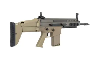 asgbox.pl - Karabinek szturmowy ASG Cybergun x FN HERSTAL SCAR-H z walizką transportową Tan