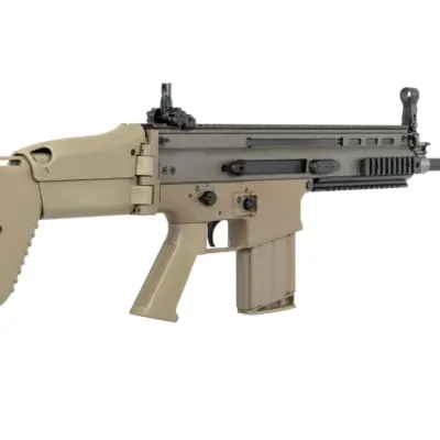 asgbox.pl - Karabinek szturmowy ASG Cybergun x FN HERSTAL SCAR-H z walizką transportową Tan