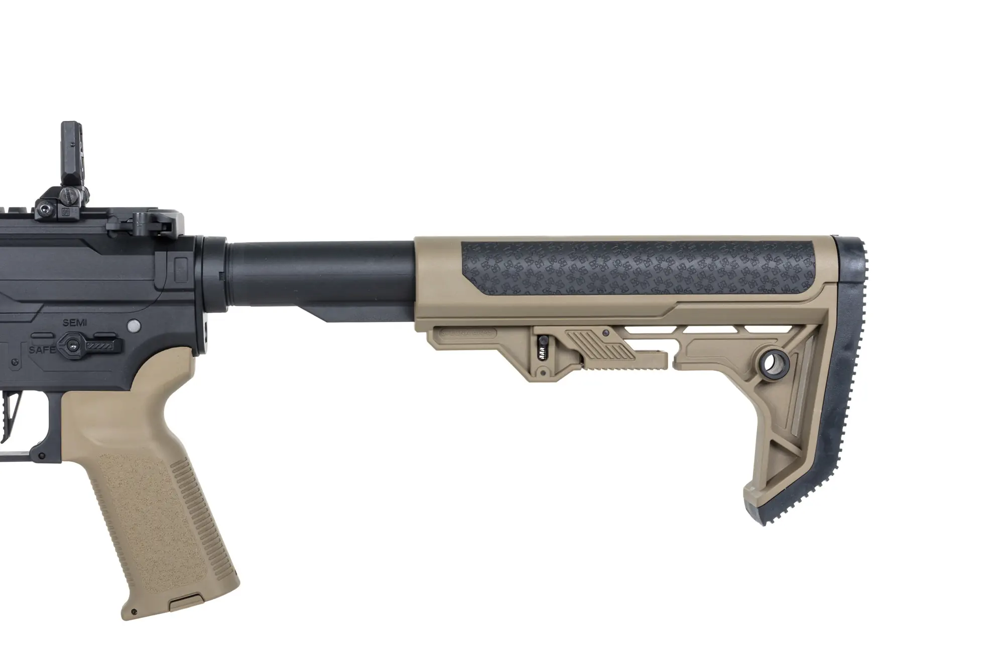Karabinek ASG Specna Arms SA-F04-RL FLEX™ Light Ops Stock/ New Receiver HAL ETU™ Gen. 2 Half-Tan OD-G-SPE-01-047444-00 asgbox.pl Karabinek ASG Specna Arms SA-F04-RL FLEX™ Light Ops Stock/ New Receiver HAL ETU™ Gen. 2 Half-Tan - obrazek 2