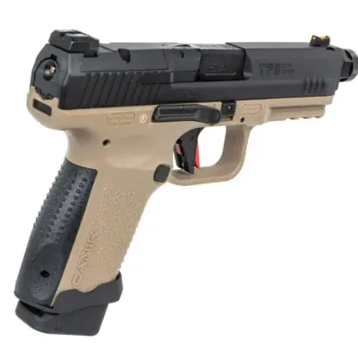 asgbox.pl - Pistolet ASG Cybergun x SAI Canik TP9 Elite Combat Green Gas Half-Tan