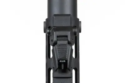 asgbox.pl - Pistolet maszynowy ASG Specna Arms SA-FX02 FLEX™ HAL ETU Czarny z pomarańczowym urządzeniem wylotowym