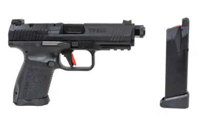 Pistolet ASG Cybergun x SAI Canik TP9 Elite Combat Green Gas Czarny - obrazek 3
