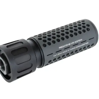 asgbox.pl - Zestaw Acetech tłumik płomienia MKII QD + tłumik dźwięku Predator MKII QD + Tracer Brighter R Czarny