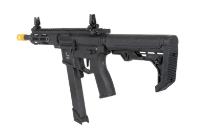 Pistolet maszynowy ASG Specna Arms SA-FX01 FLEX™ HAL ETU Czarny z pomarańczowym urządzeniem wylotowym - obrazek 2