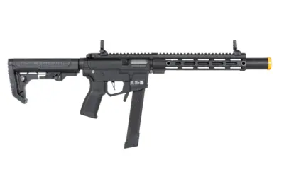 Pistolet maszynowy ASG Specna Arms SA-FX02 FLEX™ HAL ETU Czarny z pomarańczowym urządzeniem wylotowym - obrazek 2