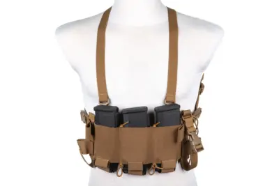 Minimalistyczna kamizelka typu Chest Rig Wosport VE-108 Coyote Brown - obrazek 2