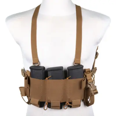 Alternative view of Minimalistyczna kamizelka typu Chest Rig Wosport VE-108 Coyote Brown