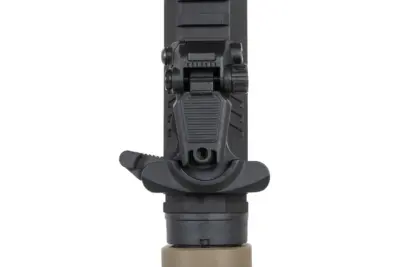 asgbox.pl - Pistolet maszynowy ASG Specna Arms SA-FX02 FLEX™ HAL ETU Half-Tan z pomarańczowym urządzeniem wylotowym