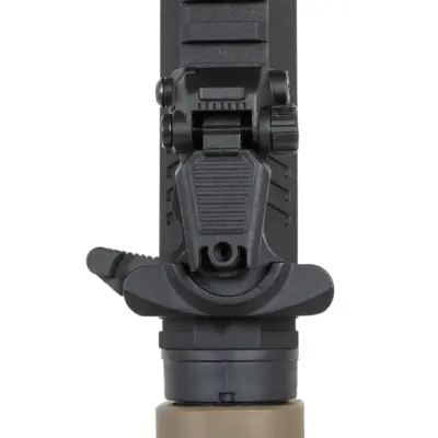 asgbox.pl - Pistolet maszynowy ASG Specna Arms SA-FX02 FLEX™ HAL ETU Half-Tan z pomarańczowym urządzeniem wylotowym