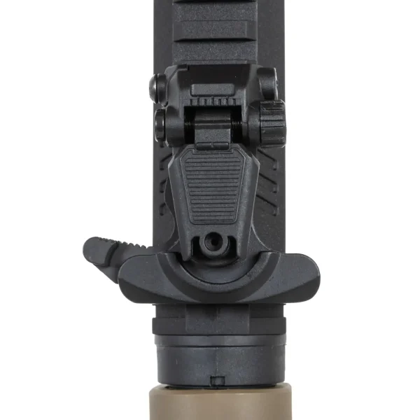 asgbox.pl - Pistolet maszynowy ASG Specna Arms SA-FX02 FLEX™ HAL ETU Half-Tan z pomarańczowym urządzeniem wylotowym