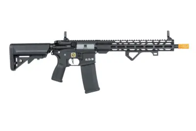 Karabinek ASG Specna Arms RRA SA-E24 HAL ETU™ Czarny z pomarańczowym urządzeniem wylotowym - obrazek 2