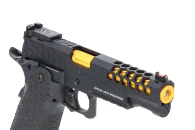 Specna Arms Hi-Capa SA-VGP15 VAPOR Pistolet GBB - Czarno-Złoty - obrazek 3