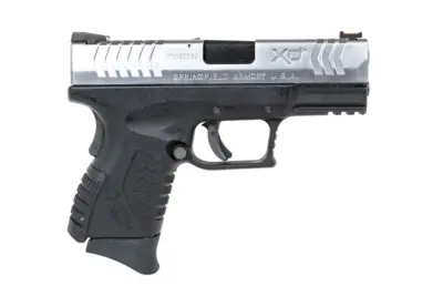 asgbox.pl - Pistolet ASG Cybergun x Springfield XDM 3.8" Compact Czarno-srebrny