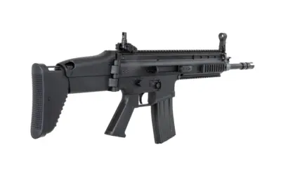 Karabinek szturmowy ASG Cybergun x FN HERSTAL SCAR-L z walizką transportową Czarny - obrazek 3