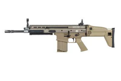 Karabinek szturmowy ASG Cybergun x FN HERSTAL SCAR-H z walizką transportową Tan - obrazek 3