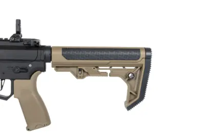 Pistolet maszynowy ASG Specna Arms SA-FX02 FLEX™ HAL ETU Half-Tan z pomarańczowym urządzeniem wylotowym - obrazek 2