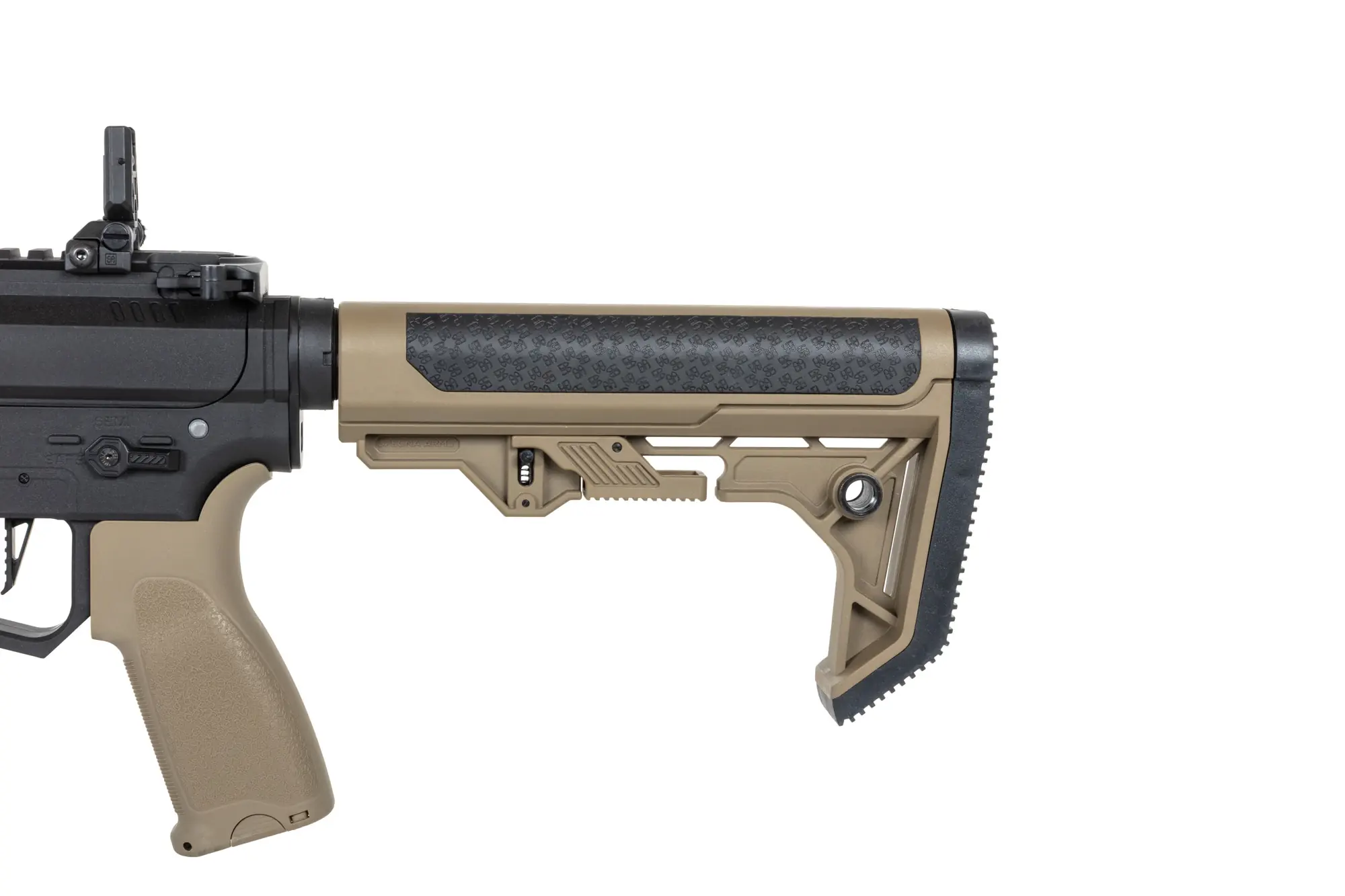 Pistolet maszynowy ASG Specna Arms SA-FX02 FLEX™ HAL ETU Half-Tan z pomarańczowym urządzeniem wylotowym OD-G-SPE-01-047540-00 asgbox.pl Pistolet maszynowy ASG Specna Arms SA-FX02 FLEX™ HAL ETU Half-Tan z pomarańczowym urządzeniem wylotowym - obrazek 2
