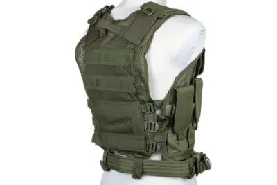 Kamizelka taktyczna Cybergun Swiss Arms Tactical BT-4 Oliwkowa - obrazek 2