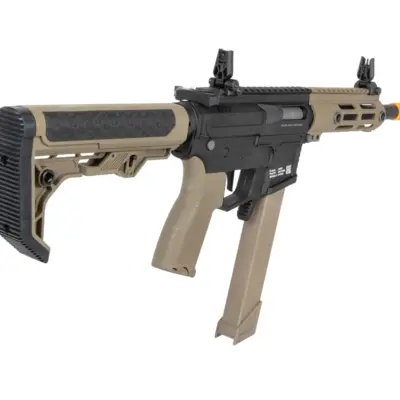 Alternative view of Pistolet maszynowy ASG Specna Arms SA-FX01 FLEX™ HAL ETU Half-Tan z pomarańczowym urządzeniem wylotowym