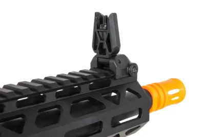 Karabinek ASG Specna Arms RRA SA-E25 HAL ETU™ Czarny z pomarańczowym urządzeniem wylotowym - obrazek 3