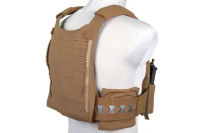 Kamizelka taktyczna typu Plate Carrier Wosport VE-75 Coyote Brown - obrazek 3