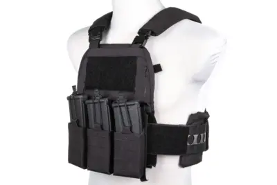 asgbox.pl - Kamizelka taktyczna typu Plate Carrier Wosport VE-75 Czarna