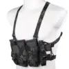 Minimalistyczna kamizelka typu Chest Rig Wosport VE-108 MC Black OD-G-WSP-18-047497-00 asgbox.pl