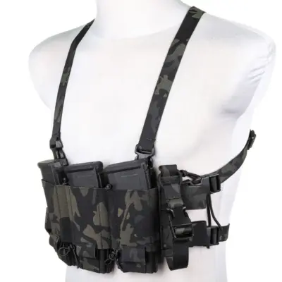 Alternative view of Minimalistyczna kamizelka typu Chest Rig Wosport VE-108 MC Black