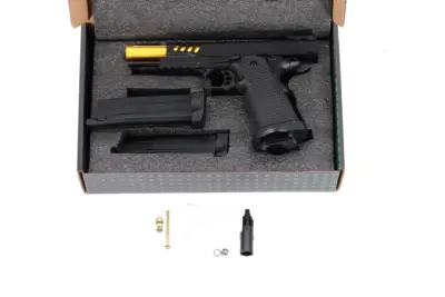 Specna Arms Hi-Capa SA-VGP08 VAPOR Pistolet GBB - Czarno-Złoty - obrazek 3
