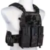 Kamizelka taktyczna typu Plate Carrier Wosport VE-75 MC Black OD-G-WSP-18-048077-00 asgbox.pl
