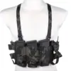Minimalistyczna kamizelka typu Chest Rig Wosport VE-108 MC Black OD-G-WSP-18-047497-00 asgbox.pl