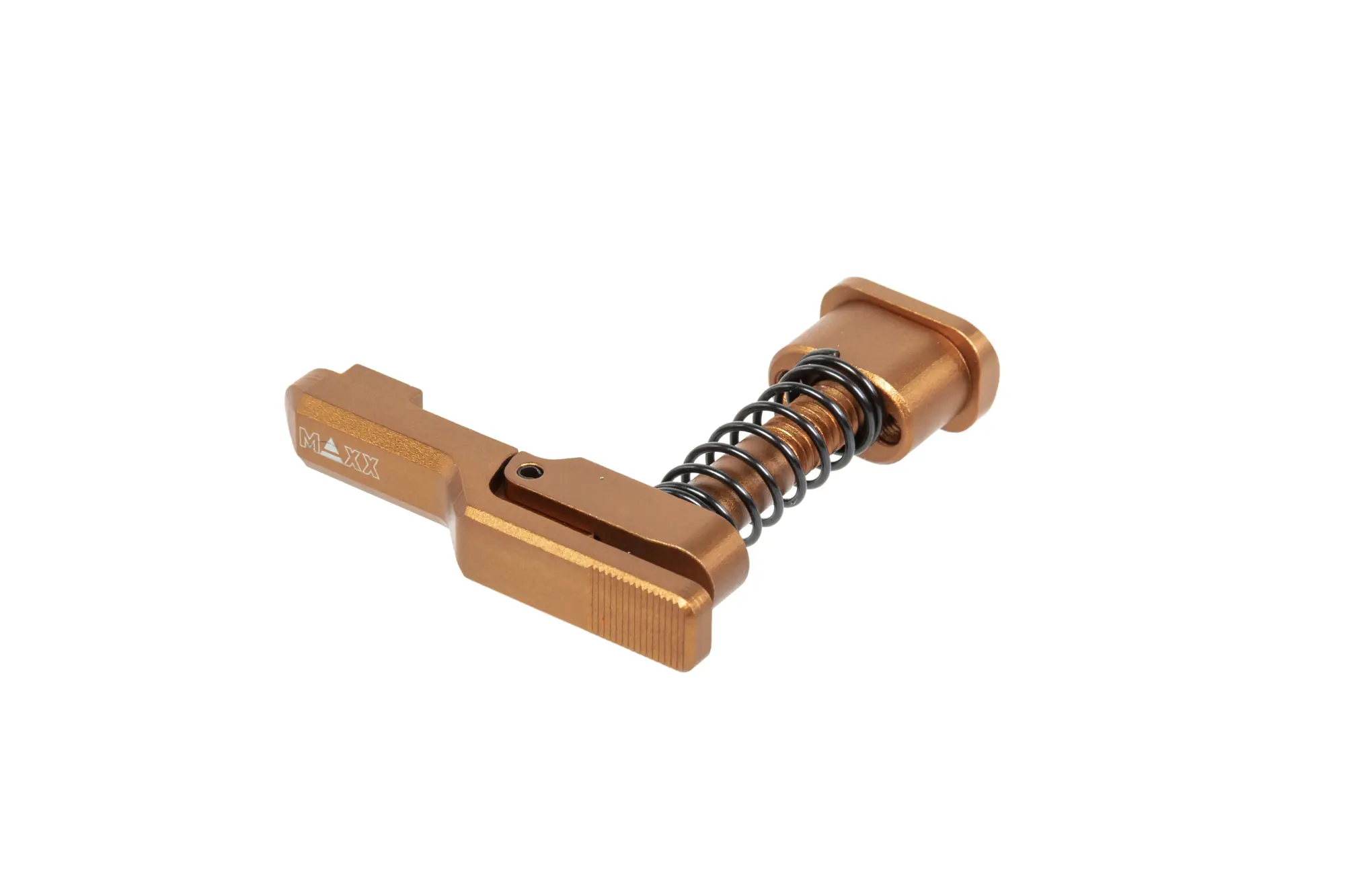 Aluminiowy zwalniacz magazynka Maxx Model Advanced typu C do replik MTW M4 Flat Dark Earth OD-G-MXM-09-047221-00 asgbox.pl Aluminiowy zwalniacz magazynka Maxx Model Advanced typu C do replik MTW M4 Flat Dark Earth - obrazek 2