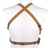 Minimalistyczna kamizelka typu Chest Rig Wosport VE-108 Coyote Brown OD-G-WSP-18-047495-00 asgbox.pl