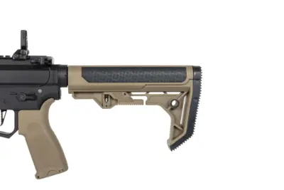 Pistolet maszynowy ASG Specna Arms SA-FX01 FLEX™ HAL ETU Half-Tan z pomarańczowym urządzeniem wylotowym - obrazek 3