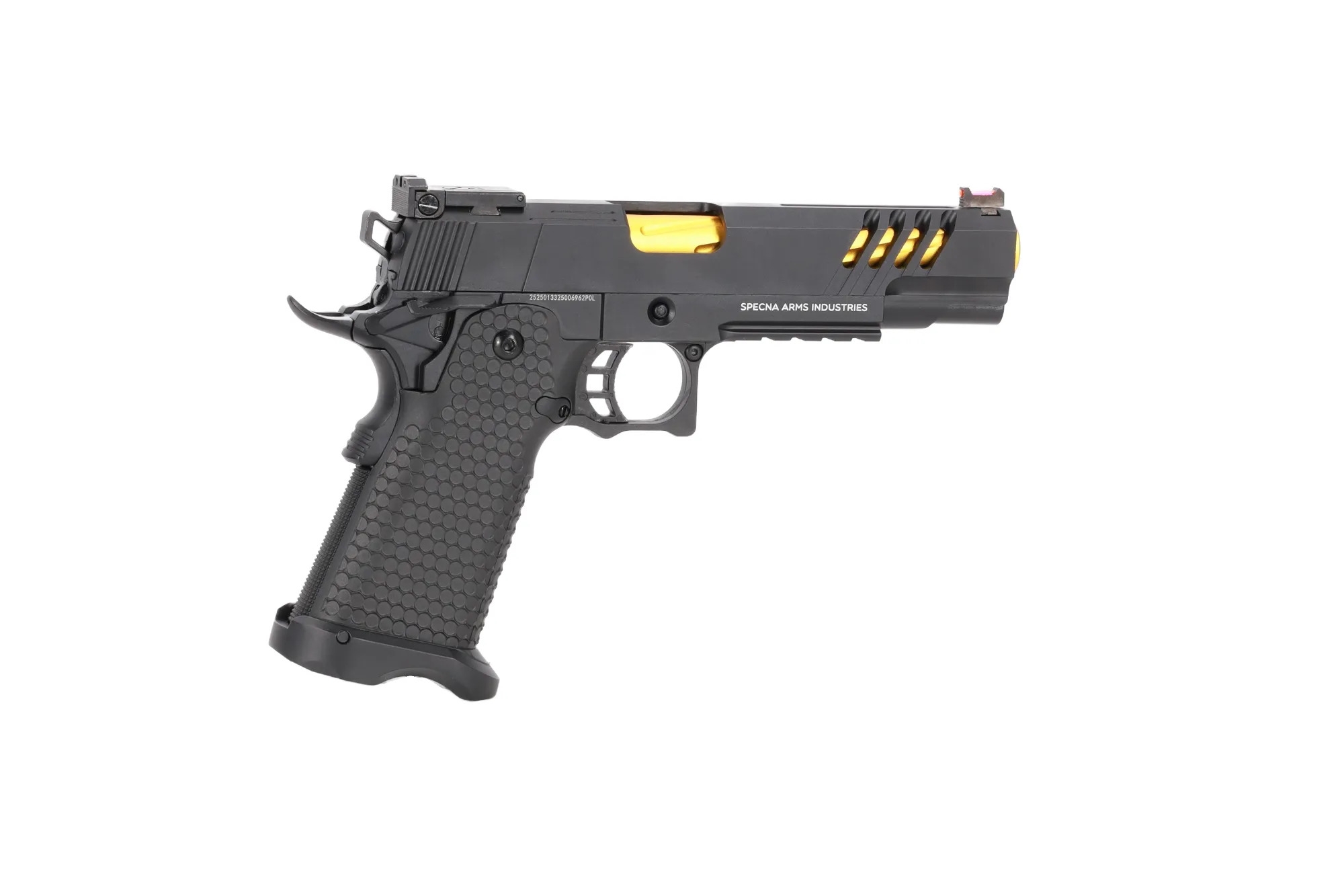 SA Hi-Capa SA-VGP10 VAPOR(TM) GBB Pistol - Black / Gold OD-A-SPARMS340 asgbox.pl SA Hi-Capa SA-VGP10 VAPOR(TM) GBB Pistol - Black / Gold - obrazek 6