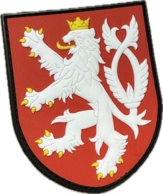 3D PVC CZECH LION Patch - Red