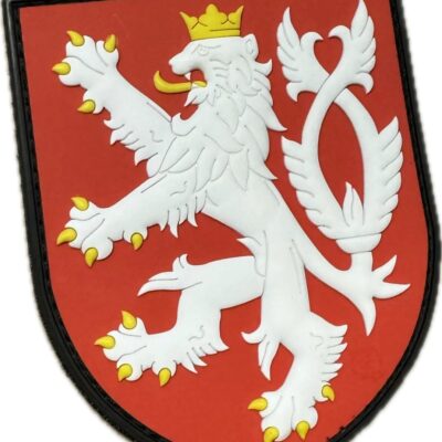 3D PVC CZECH LION Patch - Red