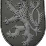 3D PVC CZECH LION Patch - Black